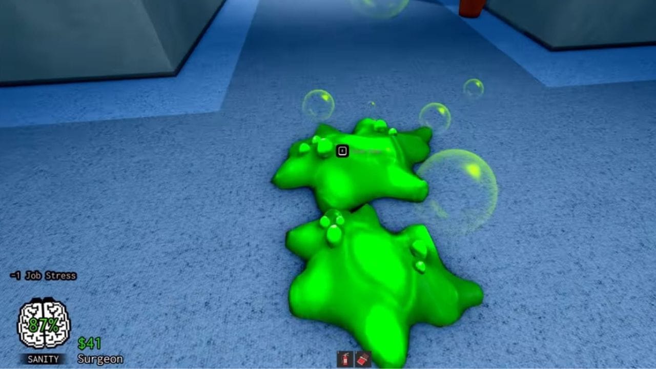 Slime se espalha lentamente no hospital (Imagem via Roblox)