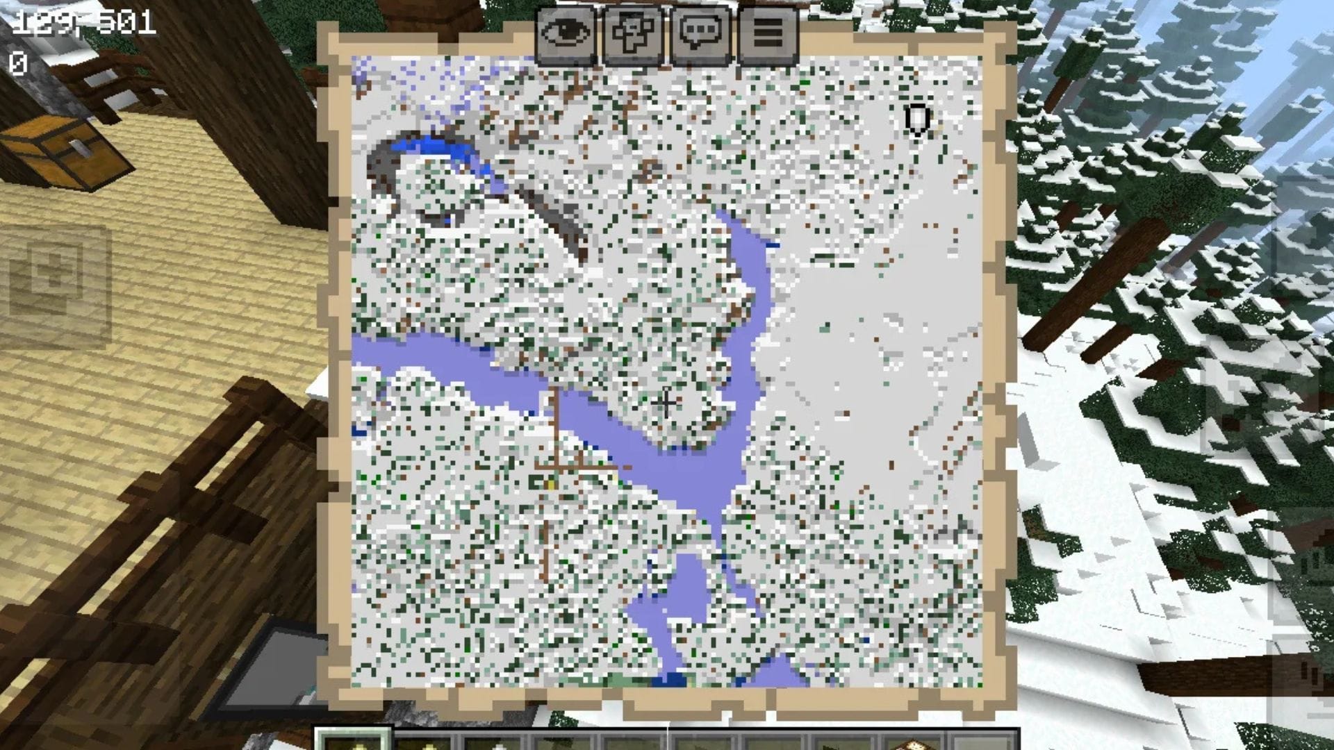 This Minecraft seed features a naturally generated "67"