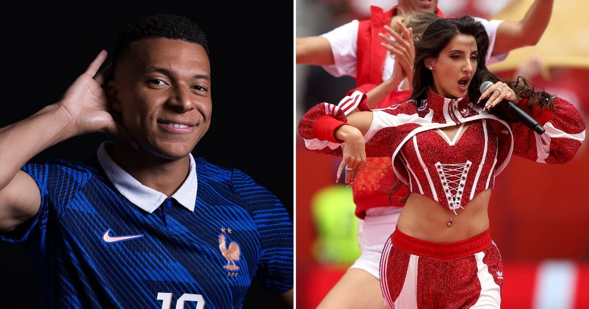 Kylian Mbappe comments on Nora Fatehi performing Siir Siir at the FIFA World Cup opening match in Canada