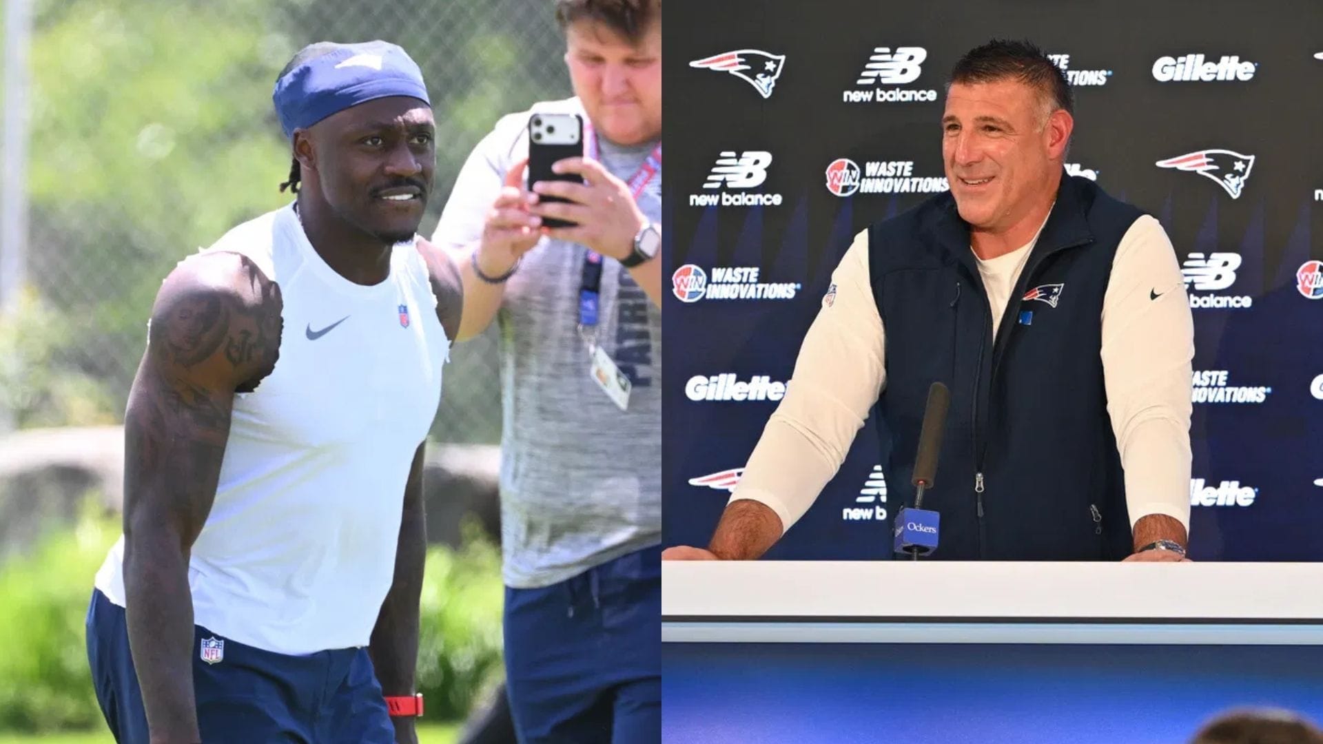 "Bros not even worried about fallout with wife": NFL fans react as Mike Vrabel casually shrugs off A.J. Brown drama question
