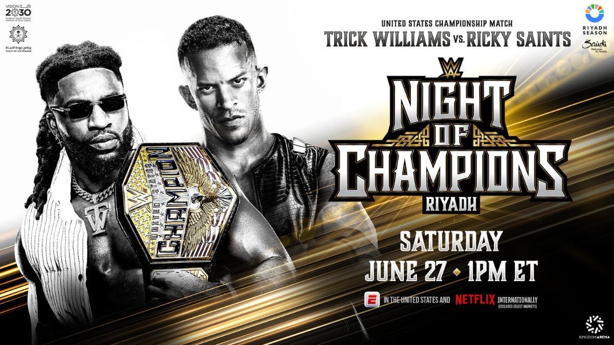 3 Finishes to Trick Williams vs. Ricky Saints for the United States Championship at WWE Night of Champions