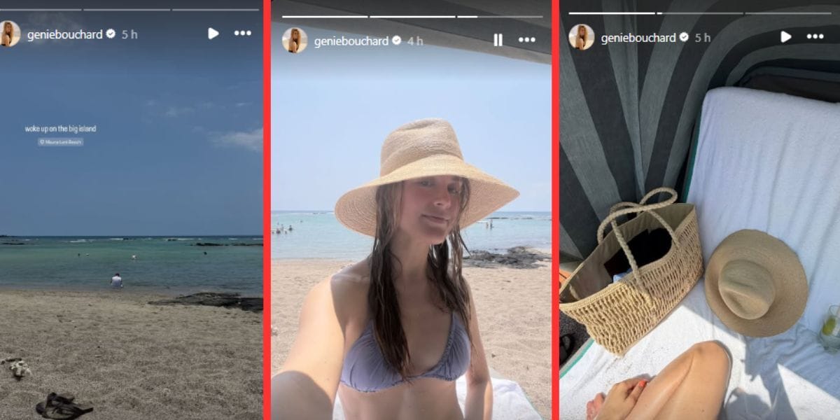 Captura de tela das histórias de Bouchard no Instagram.
