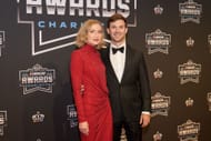 Daniel Suarez and wife Julia Piquet at Charlotte Convention Center on Nov 22, 2024. - Source: Imagn