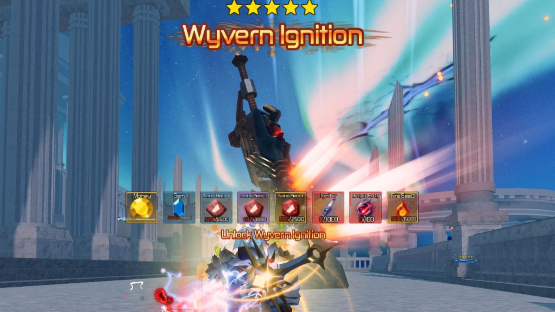 The Wyvern Ignition blade (Image via Roblox)