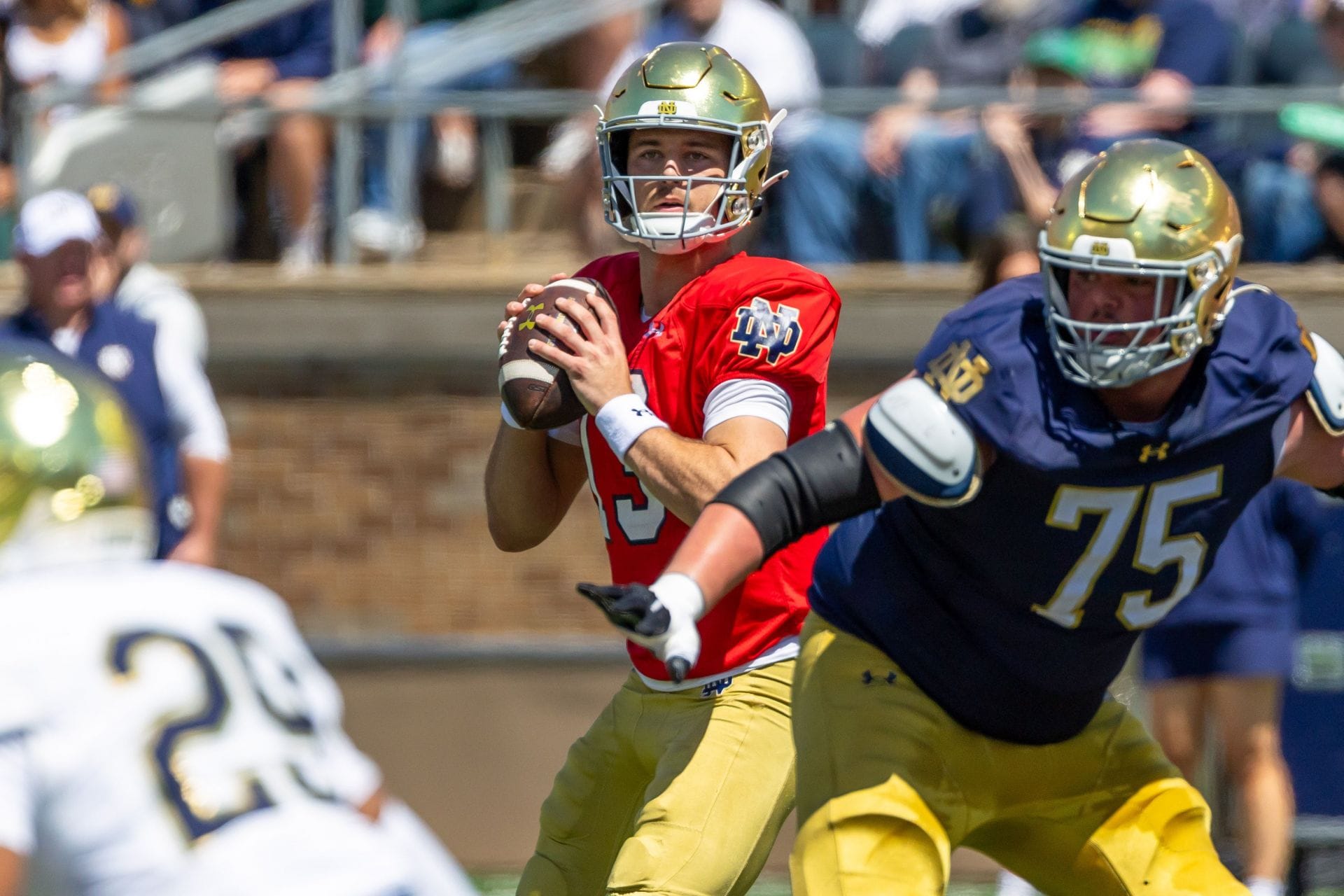 Futebol da NCAA: Jogo Notre Dame Blue-Gold Spring - Fonte: Imagn