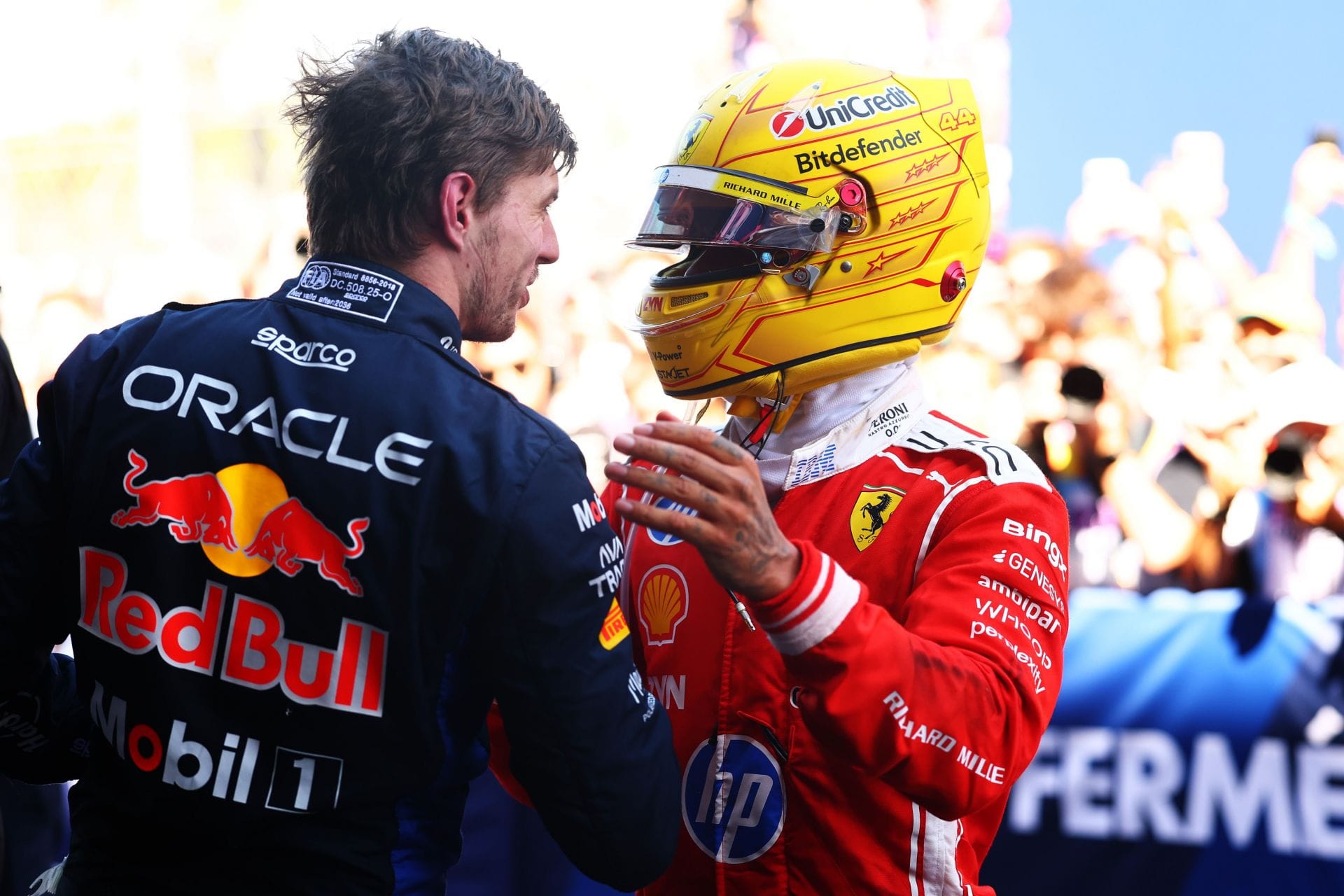 Lewis Hamilton has a subtle dig for Max Verstappen after the duo's battle in the F1 Austrian GP