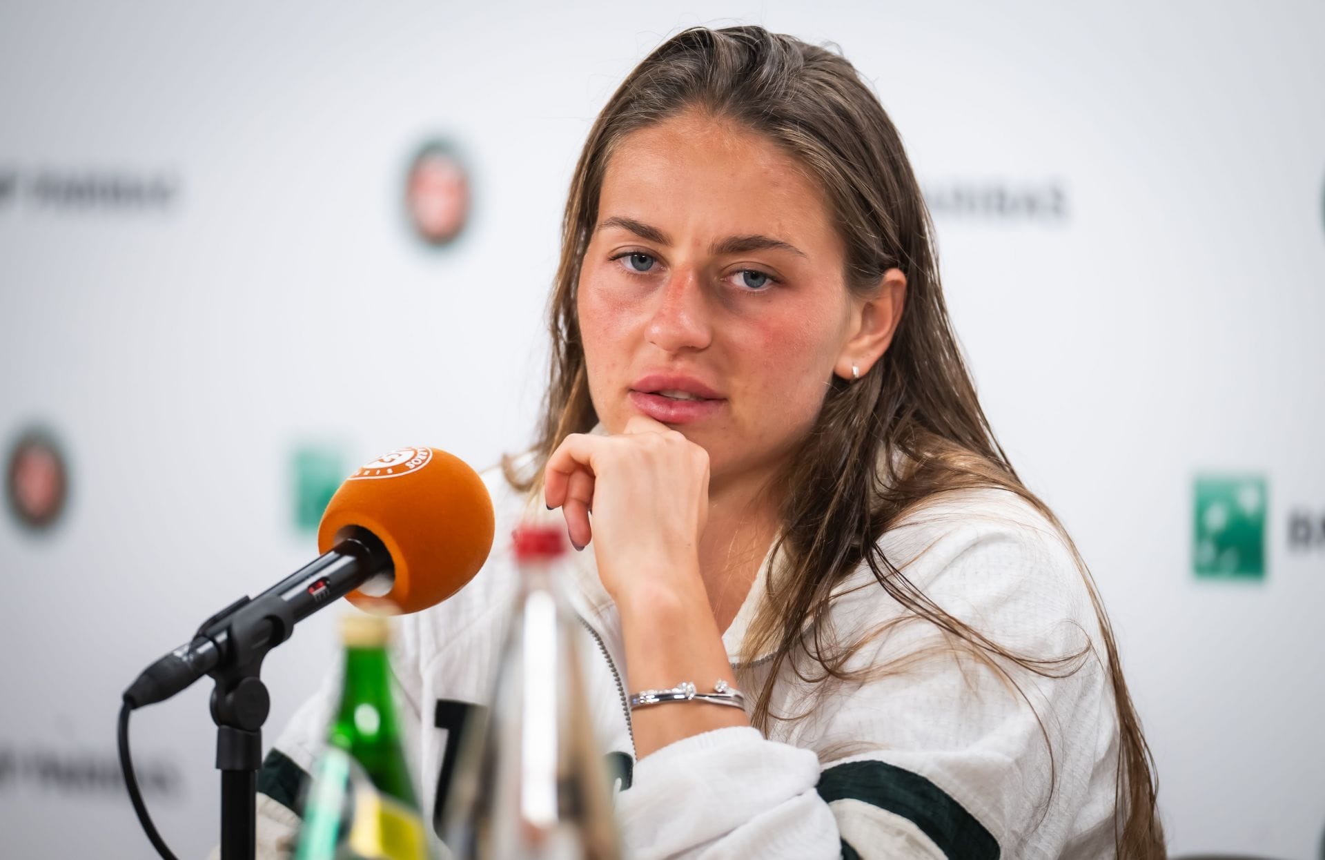 Marta Kostyuk of Ukraine at the 2026 French Open at Roland Garros in Paris, France (Photo by Robert Prange/Getty Images)