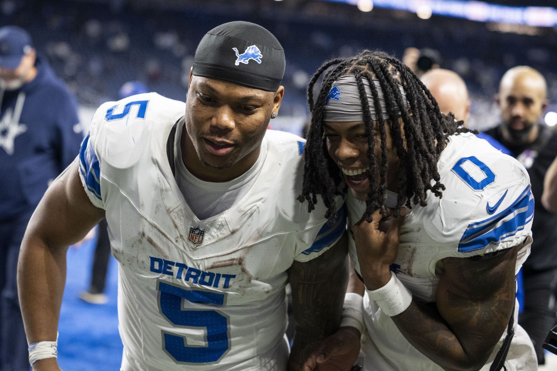 "I'm pretty used to it": Jahmyr Gibbs reveals true feelings about David Montgomery's absence