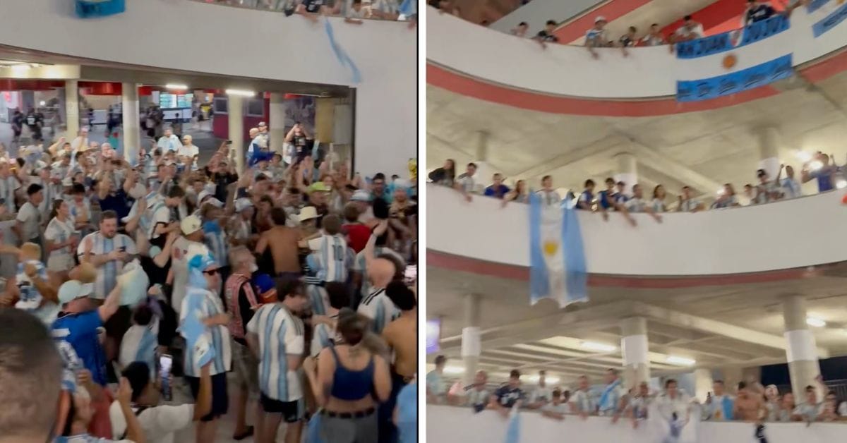 WATCH: Argentina fans create wild atmosphere inside stadium after win over Algeria as they celebrate Lionel Messi hat-trick at FIFA World Cup