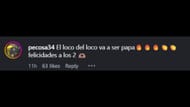 Captura de tela do comentário de David Ortiz na postagem de Kiara Thais no Instagram (Imagem via Instagram.com/@kiarathais19)