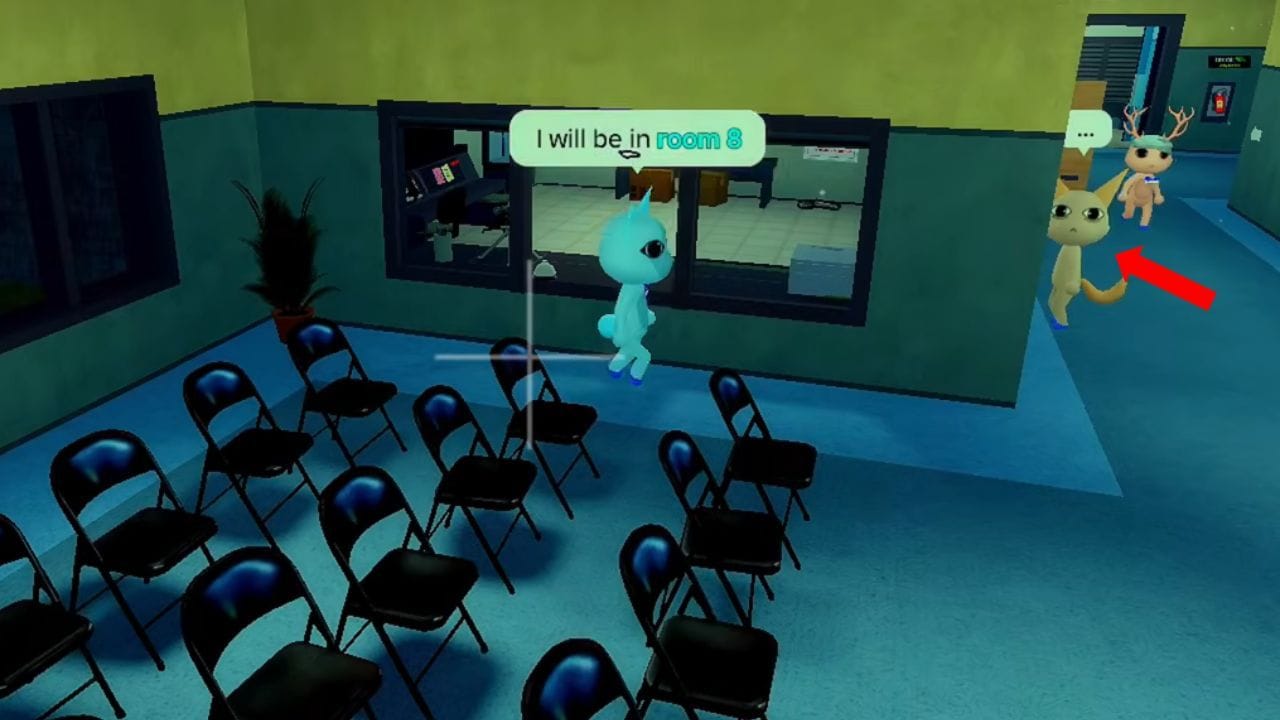 A anomalia sempre segue a câmera (Imagem via Roblox)