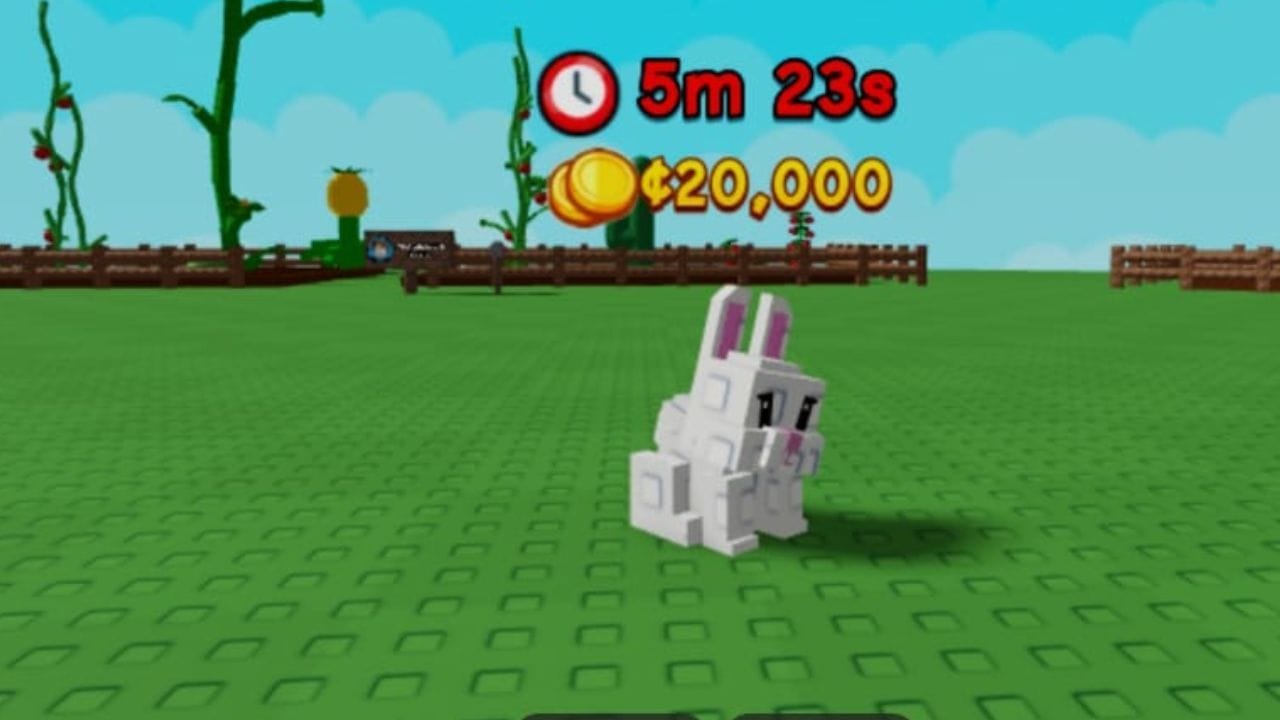 O animal de estimação Coelhinho custa 20.000 Sheckles (Imagem via Roblox)