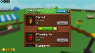 Sementes para várias culturas podem ser encontradas na Loja de Sementes (Imagem via Roblox)