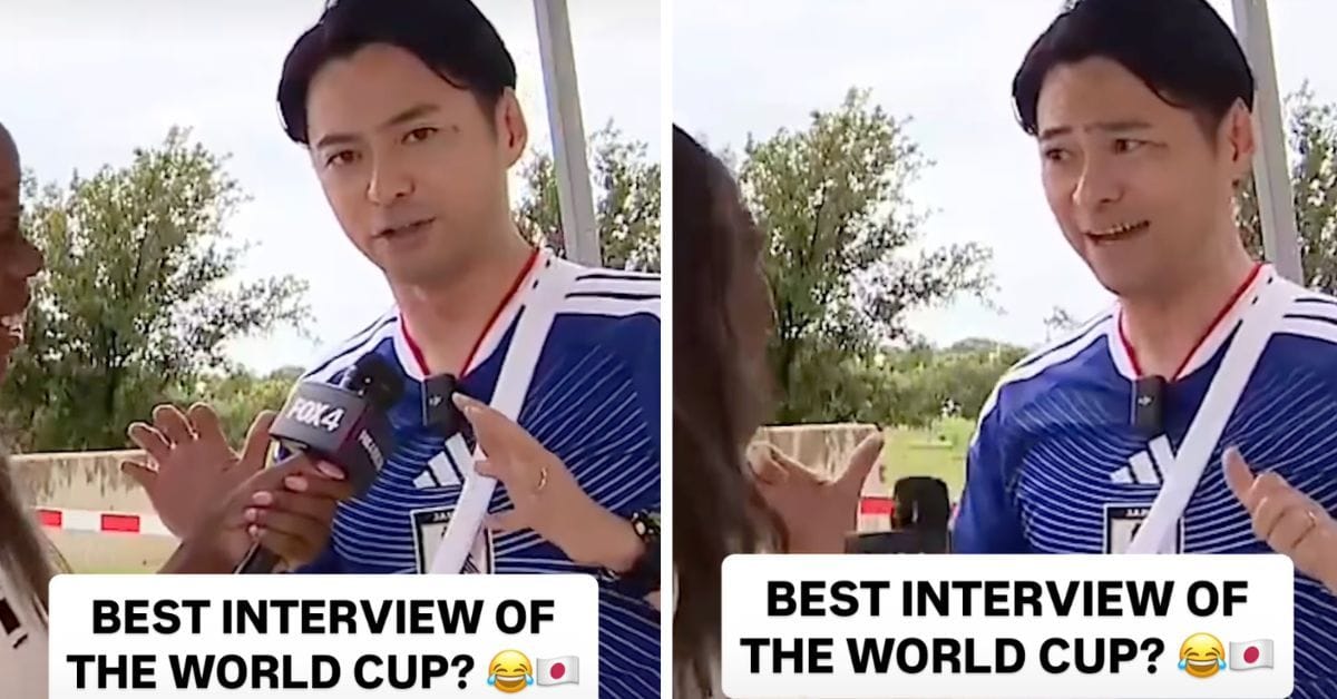 “Japan, baby, It’s lit” - American reporter reacts after meeting Japanese fan who can’t speak English but is excited for World Cup in viral interview