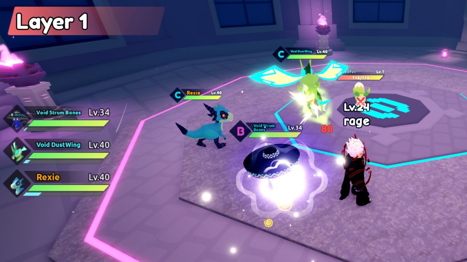 Jogabilidade do modo Endless Spire (imagem via Roblox)