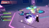 Jogabilidade do modo Endless Spire (imagem via Roblox)