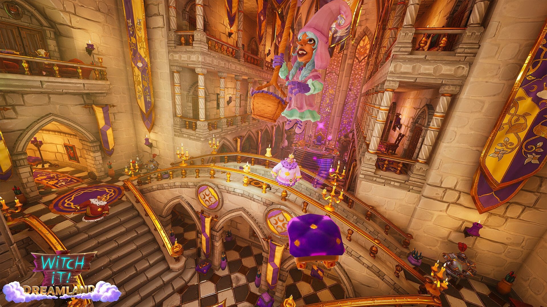 Witch It é um ótimo jogo que torna o gênero de jogo de esconde-esconde mais vibrante (Imagem via Steam)