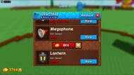 The Megaphone in the Gear Shop (Image via Roblox)