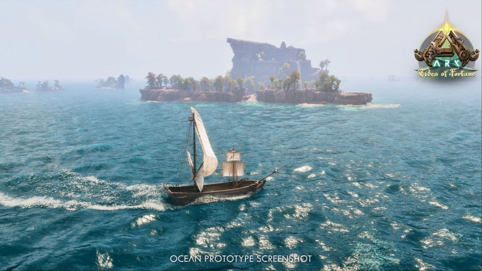 Física do mar será lançada em ARK: Tides of Fortune (imagem via Studio Wildcard)