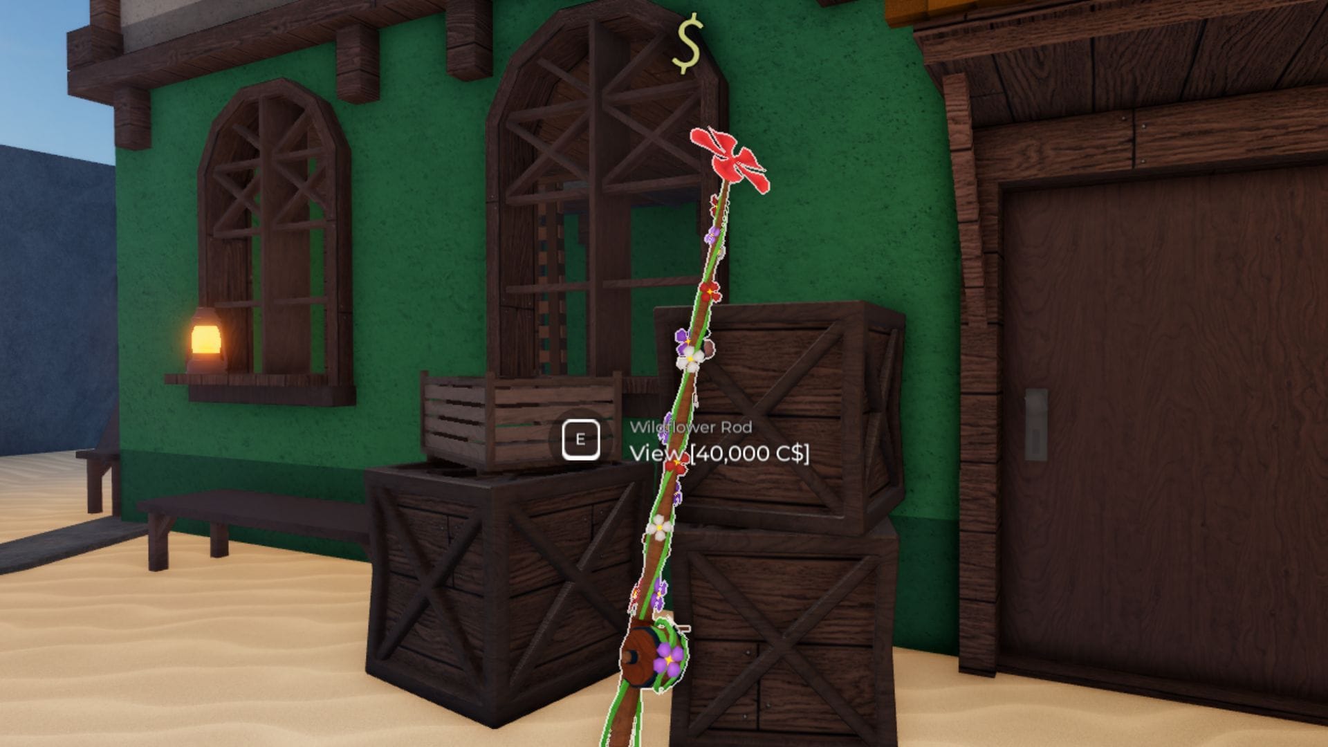 O Wildflower Rod surge na Ilha Terrapin (Imagem via Roblox)