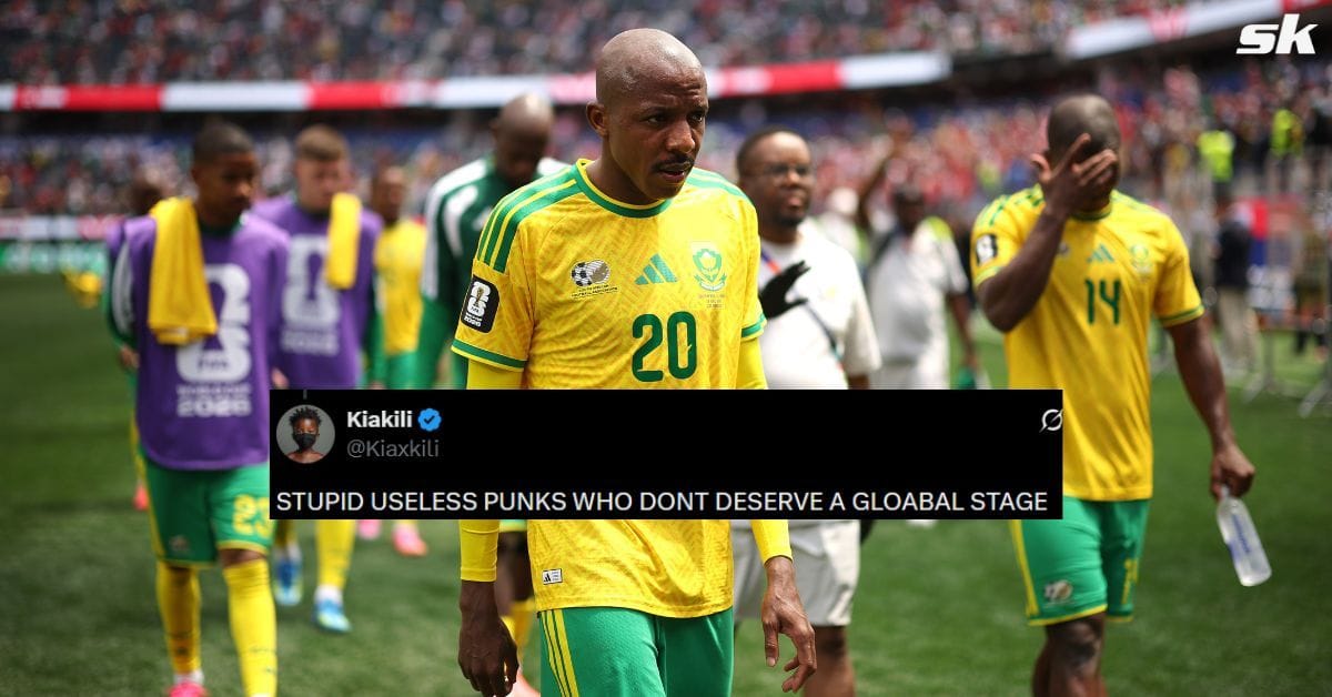 "Cowardly football", "They deserve this" - Fans blast South Africa after their showing in loss to Canada which confirmed FIFA World Cup exit