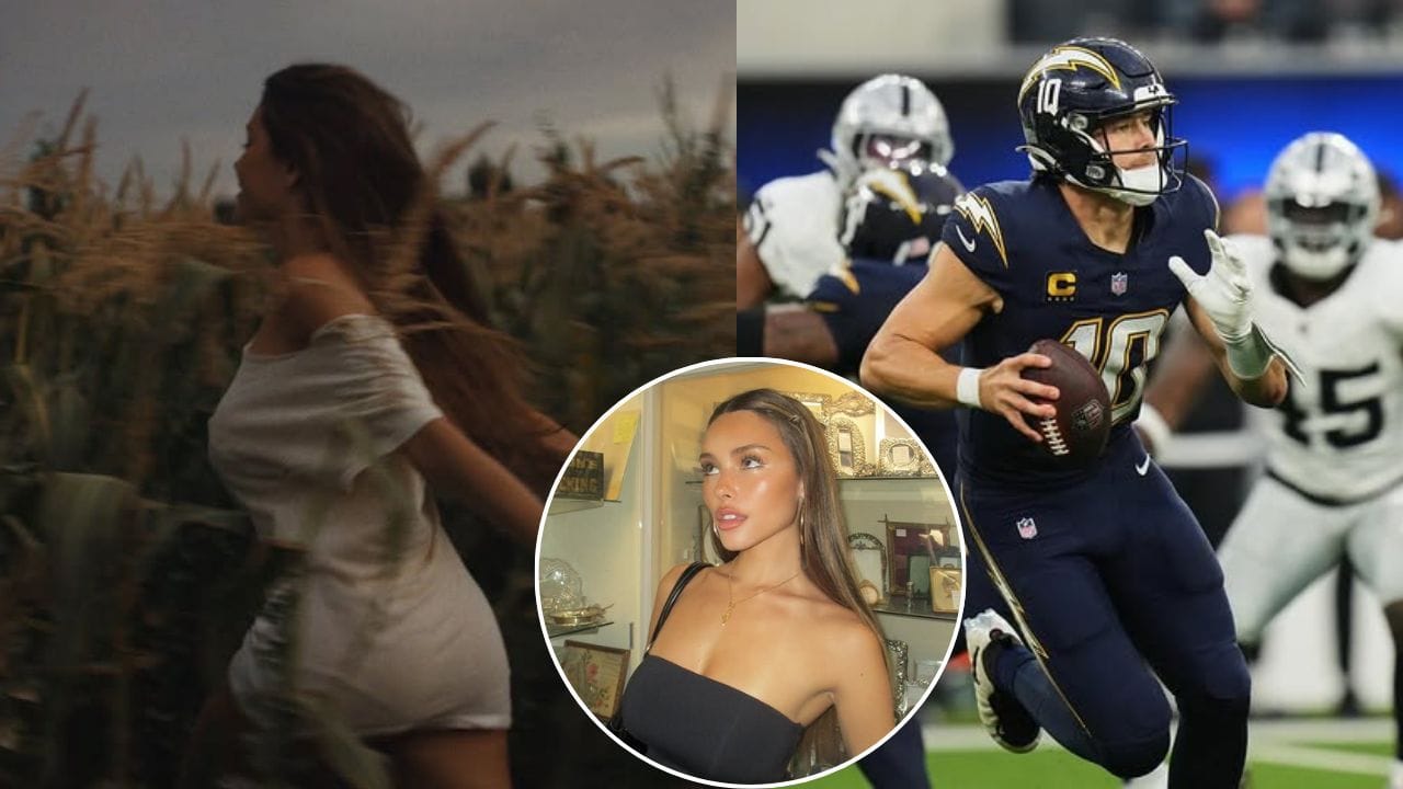 PIC: Justin Herbert and GF Madison Beer twin in all-black looks at Audemars Piguet event amid Chargers' OTA sessions