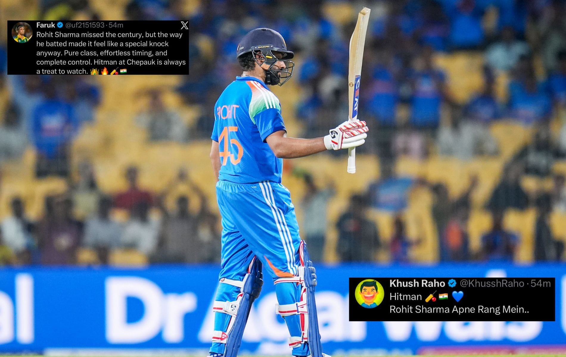 "Still has the hunger to keep going" - Fans react to Rohit Sharma's dazzling 79 off 69 in IND vs AFG 2026 3rd ODI