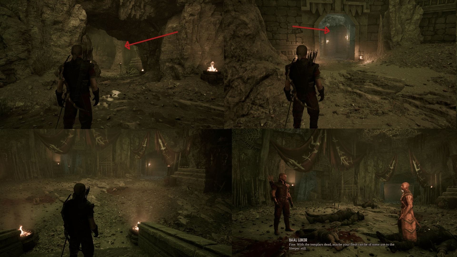 Find Baal Lukor in a chamber with three doorways (Image via Alkimia Interactive)