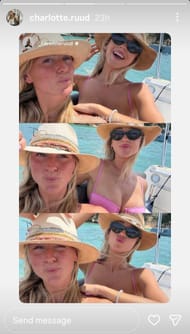 Charlotte Ruud's Instagram story