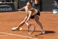 Maja Chwalinska em ação no Aberto da França de 2026 (Fonte: Getty)