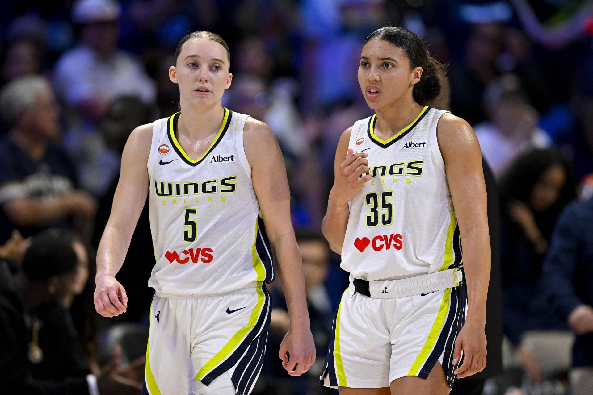 "That Azzi voodoo coming", "Get that blondie" - WNBA Fans Lose It Over Azzi Fudd Hating On GF Paige Bueckers After Half-court Shooting Contest Win