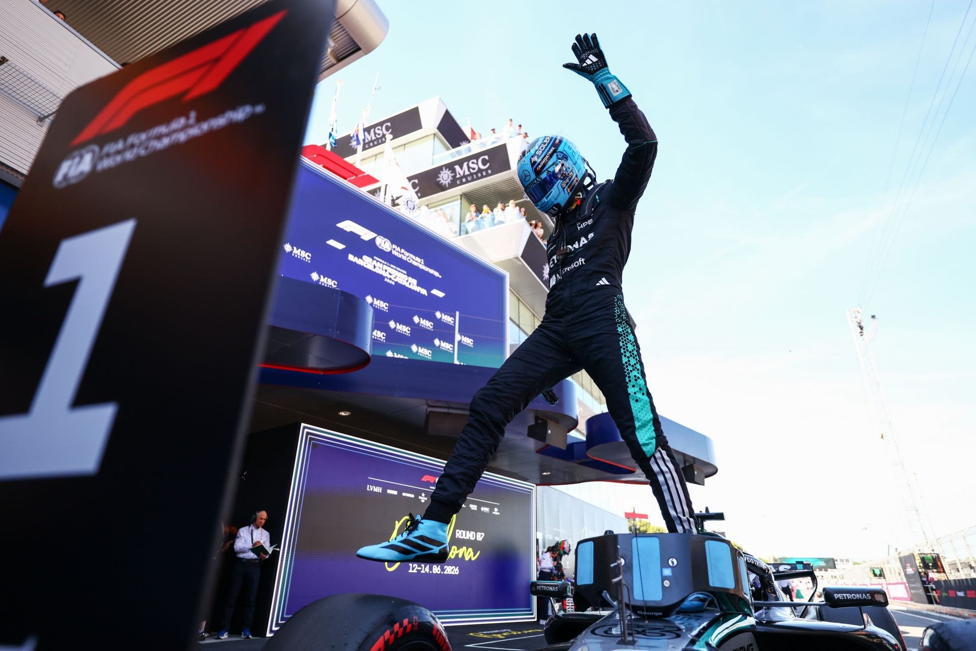 George Russell no Grande Prêmio de F1 de Barcelona - Fonte: Getty