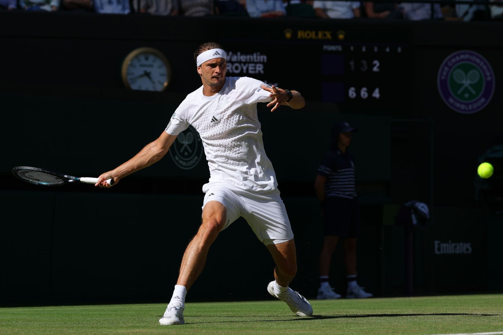 Alexander Zverev em Wimbledon 2026. (Fonte: Getty)