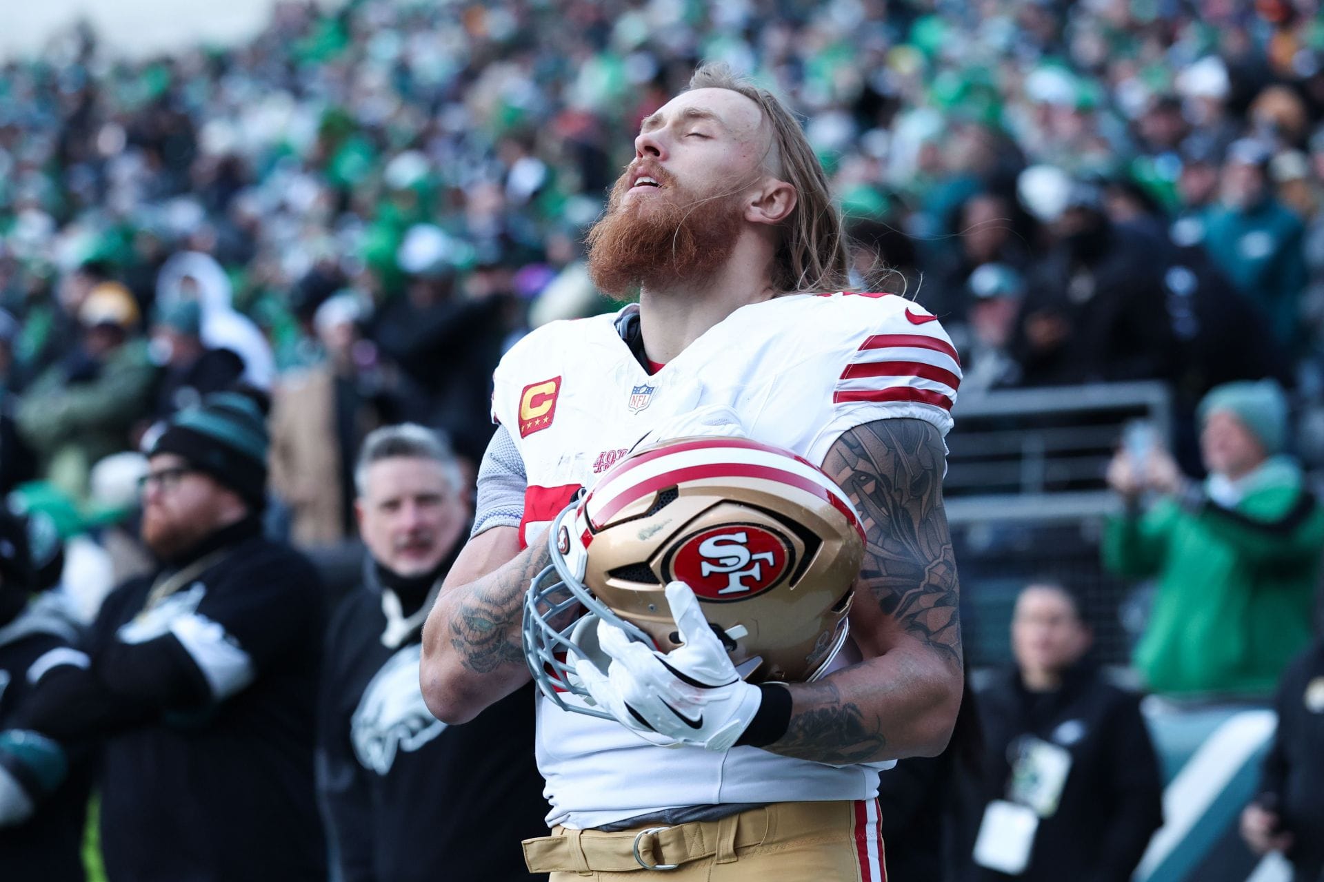"It's good for the game": George Kittle fires back after sparking outrage among Cowboys fans over "f**k Dallas" shirt