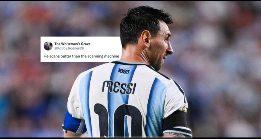 "Another assist", "Scans whole stadium at this point" - Fans react as Lionel Messi helps Argentina teammate find his family after FIFA World Cup win
