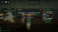 Cole o código na caixa de texto (Imagem via Roblox)