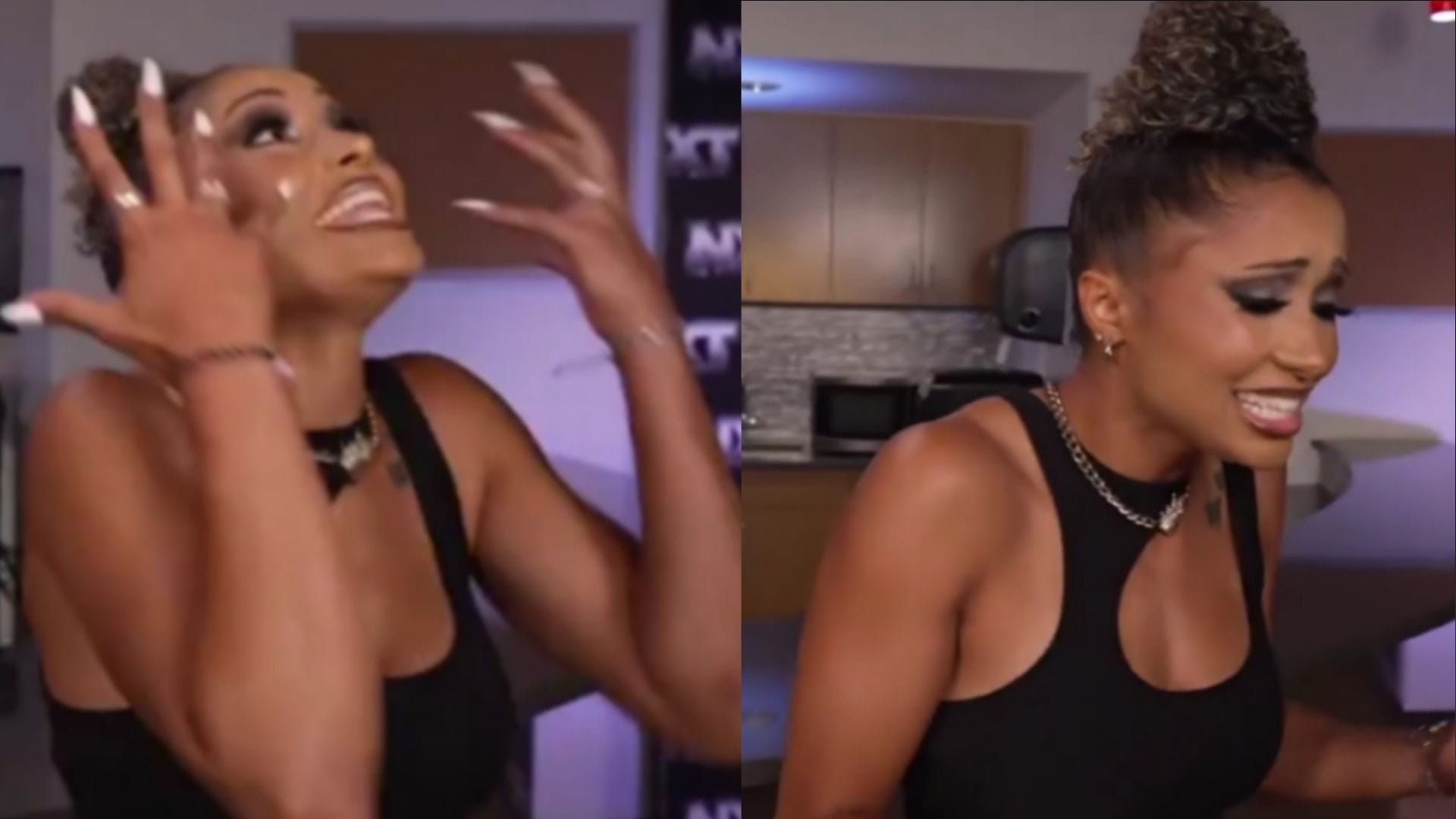 Male WWE Star Walks Away From Kelani Jordan; She is Unhappy