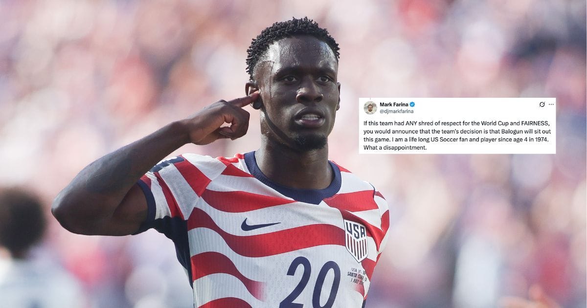 “If we win, it will be illegitimate” - USMNT fans upset with decision to name Folarin Balogun in line-up to face Belgium in FIFA World Cup