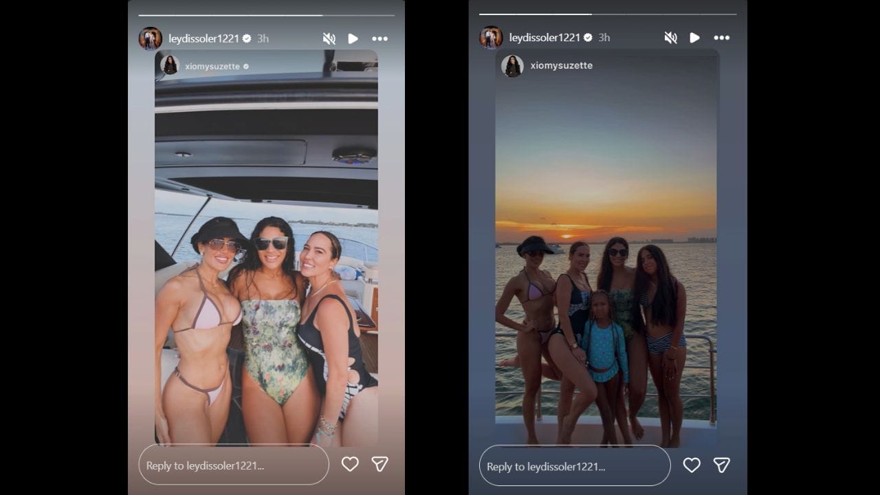 Capturas de tela da história de Leydis Soler no Instagram (imagens via Instagram.com/@leydissoler1221 IG Stories)