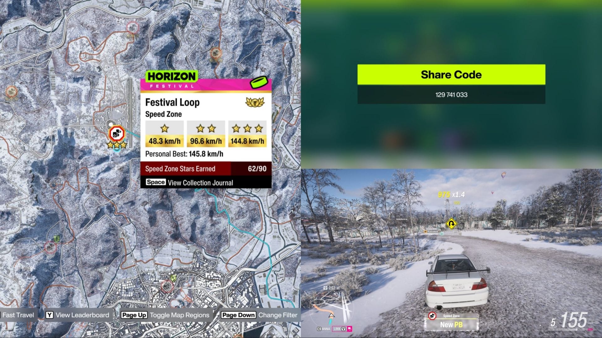 Obtenha 3 estrelas em uma Speed ​​Zone (Imagem via SK Gaming || Xbox Game Studios)