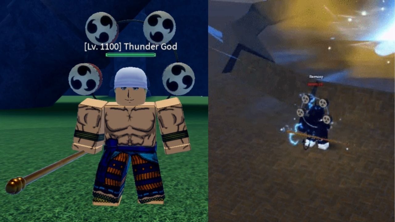 The Thunder God boss (Image via Roblox)