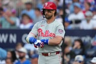 Bryce Harper in action for the Philadelphia Phillies - Source: Getty