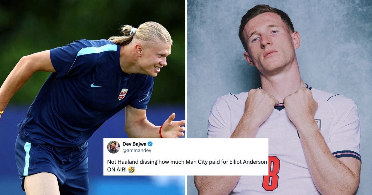 "He has no filter man" - Fans react as video of Erling Haaland mocking new teammate Elliot Anderson during FIFA World Cup clash goes viral