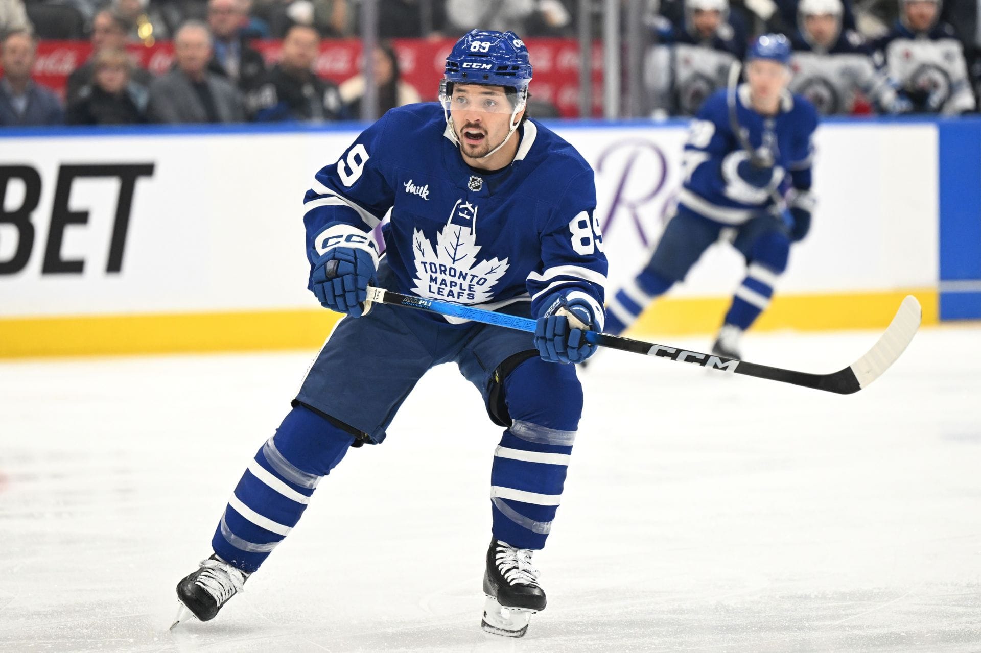 Nick Robertson agora jogará ao lado de seu herói infantil, Sidney Crosby - Fonte: Imagn