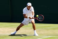 Brandon Nakashima in action at the 2026 Wimbledon Championships (Source: Getty)