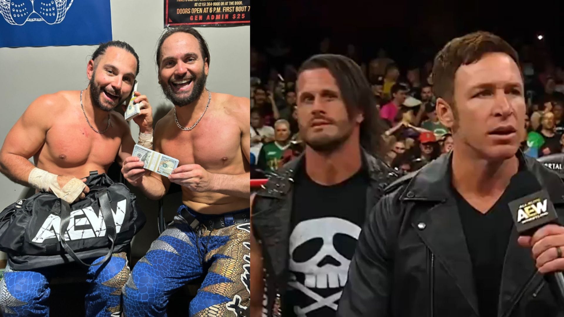 The Young Bucks react after Motor City Machine Guns officially sign with AEW