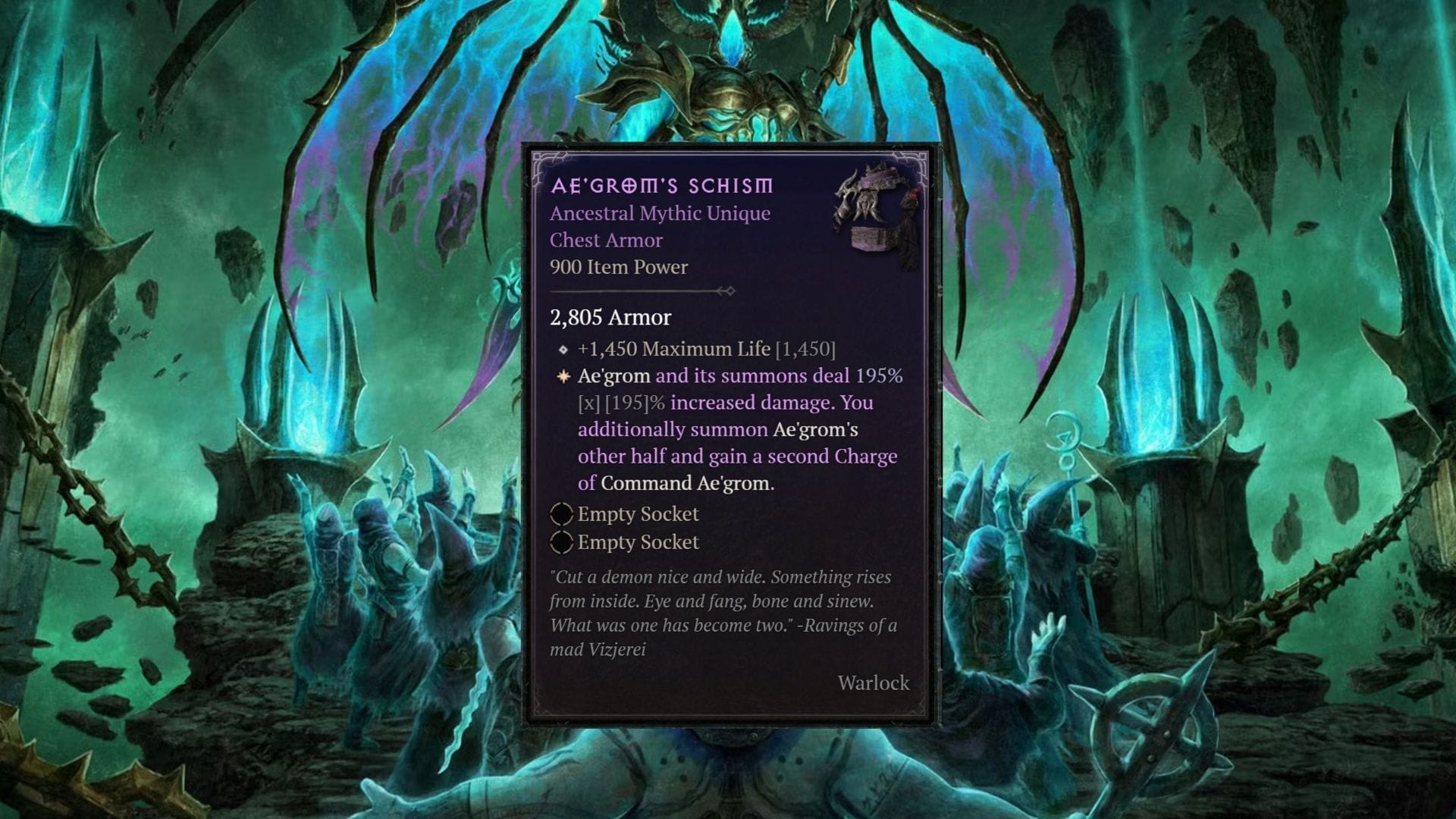 Warlocks não estão recebendo muito amor no momento, mas esta construção não decepciona (Imagem via Blizzard Entertainment)