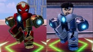 Normal and Shiny variants of Iron Billionaire (Image via Roblox)