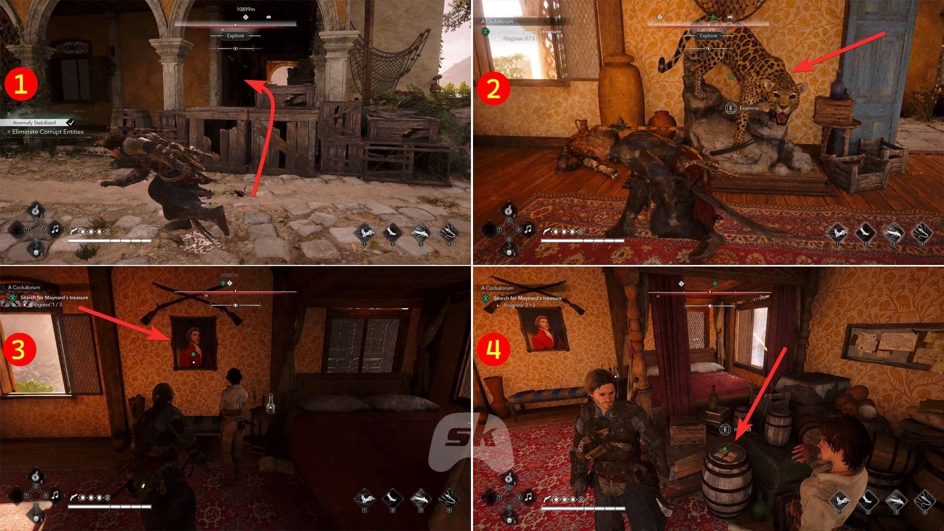 Find the three clues (Image via Sportskeeda Gaming || Ubisoft)