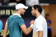 Dimitrov and Borges at the 2024 <a href='https://www.sportskeeda.com/go/australian-open' target='_blank' rel='noopener noreferrer'>Australian Open</a> (Image Source: Getty)